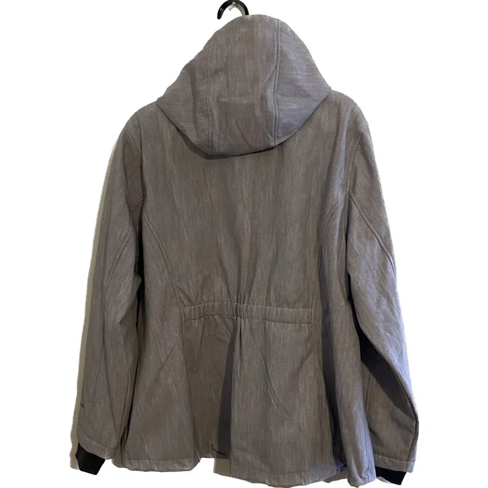 Free Country Grey Womens Zip Jacket With Hood 1XL 2XL 3XL NWT - Picture 4 of 9